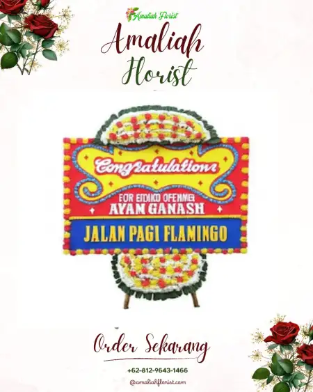 Sewa Papan Bunga Teriak